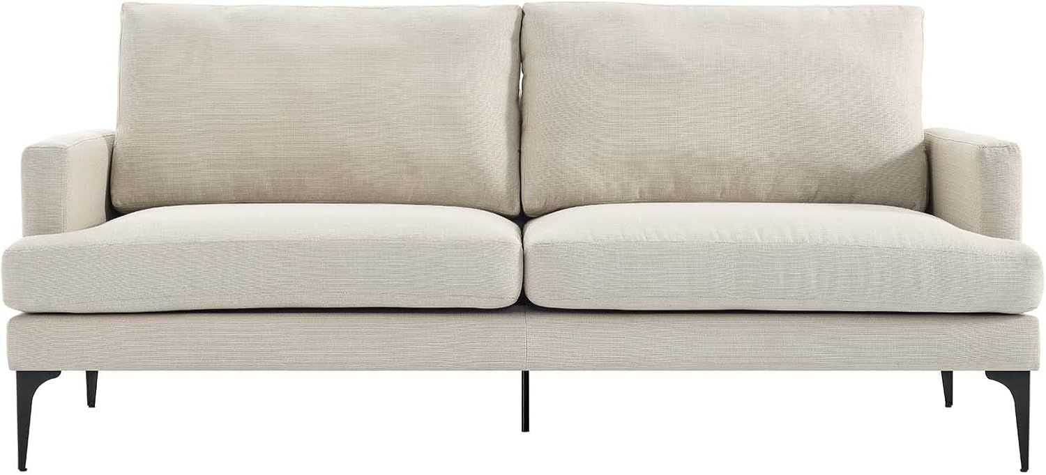 Modway Evermore Upholstered Fabric, Sofa, Beige | Amazon (US)
