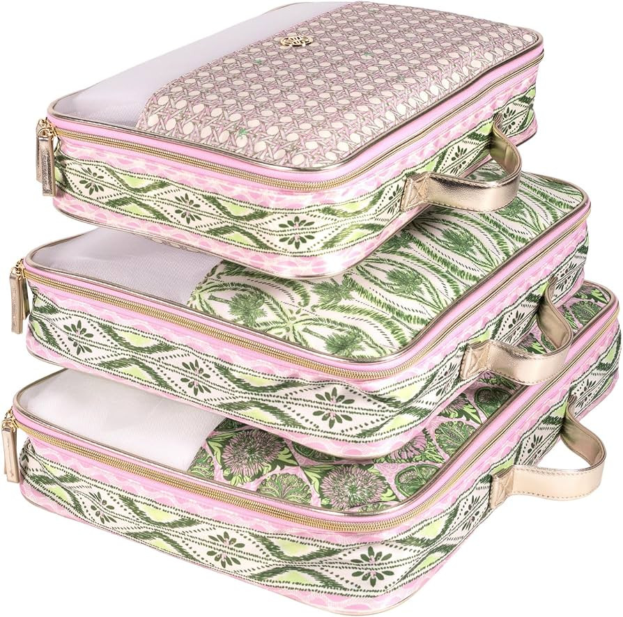 Lilly Pulitzer Packing Cubes Set of 3 (Estoril) | Amazon (US)