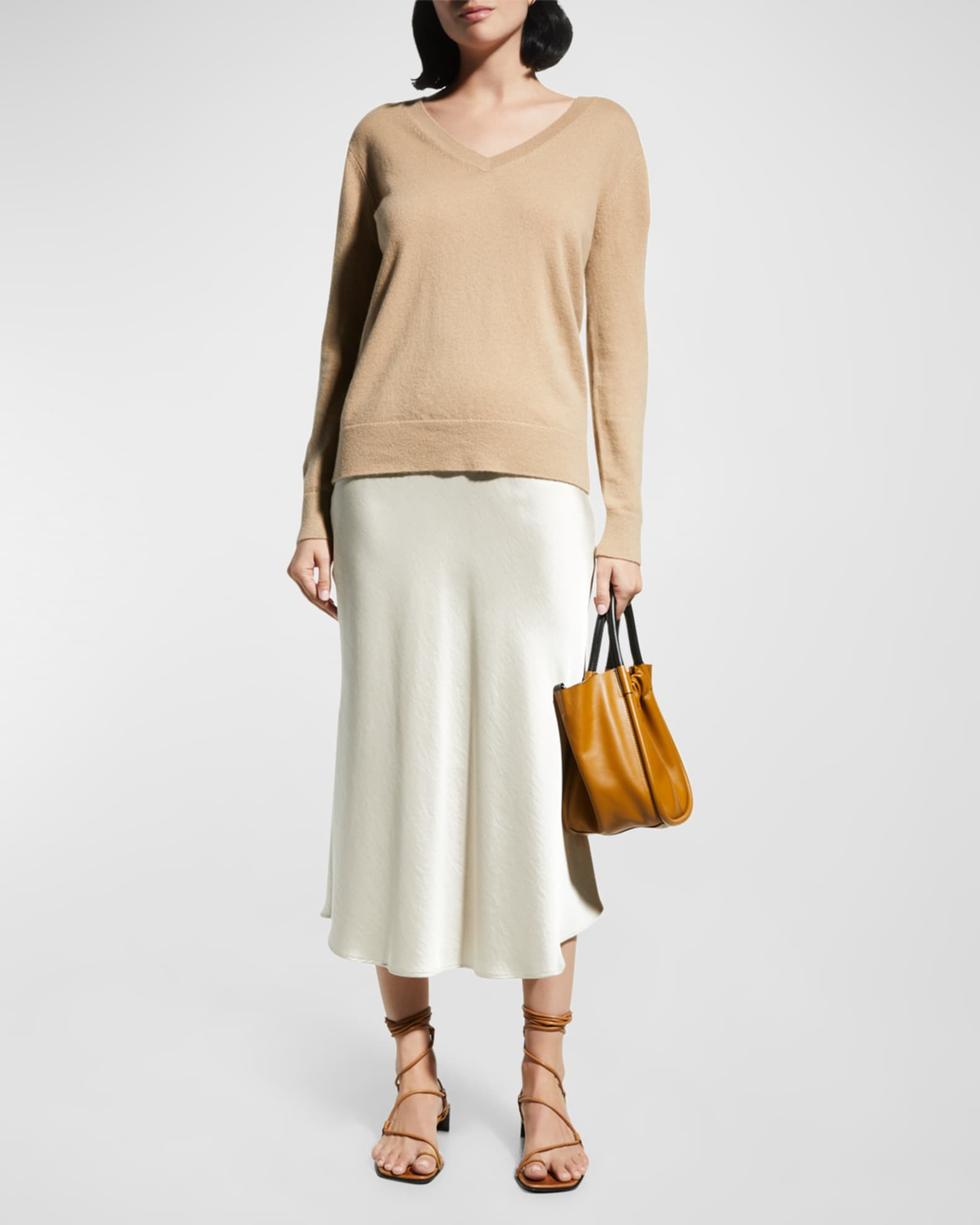 Vince Weekend V-Neck Cashmere Pullover Sweater | Neiman Marcus