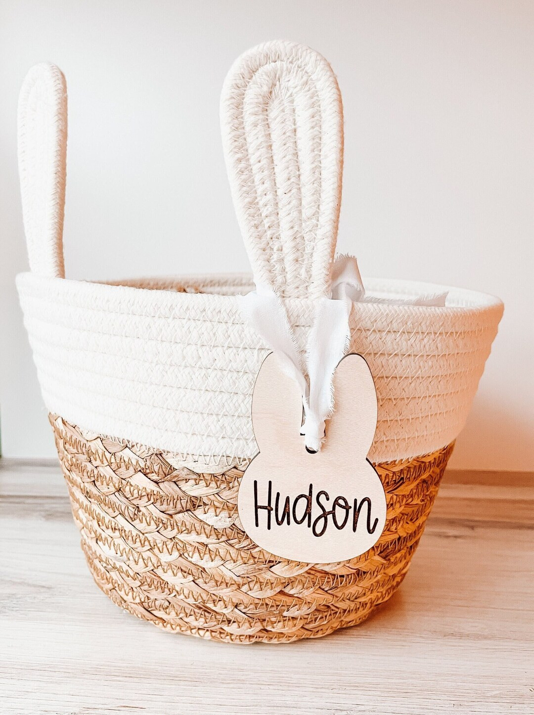 Bunny Tag, Easter Bunny Name Tag, Personalized Kids Name Tag, Boho Bunny, Custom Basket Wood Tag ... | Etsy (US)