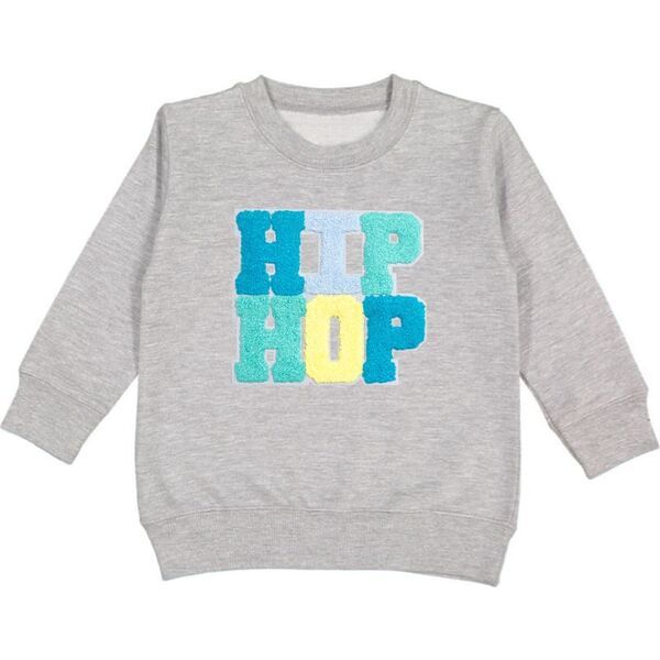 Hip Hop Patch Easter Sweatshirt, Grey | Maisonette