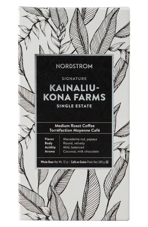 Nordstrom Signature Kainaliu Kona Farms 100% Kona Whole Bean Coffee in Brown at Nordstrom | Nordstrom