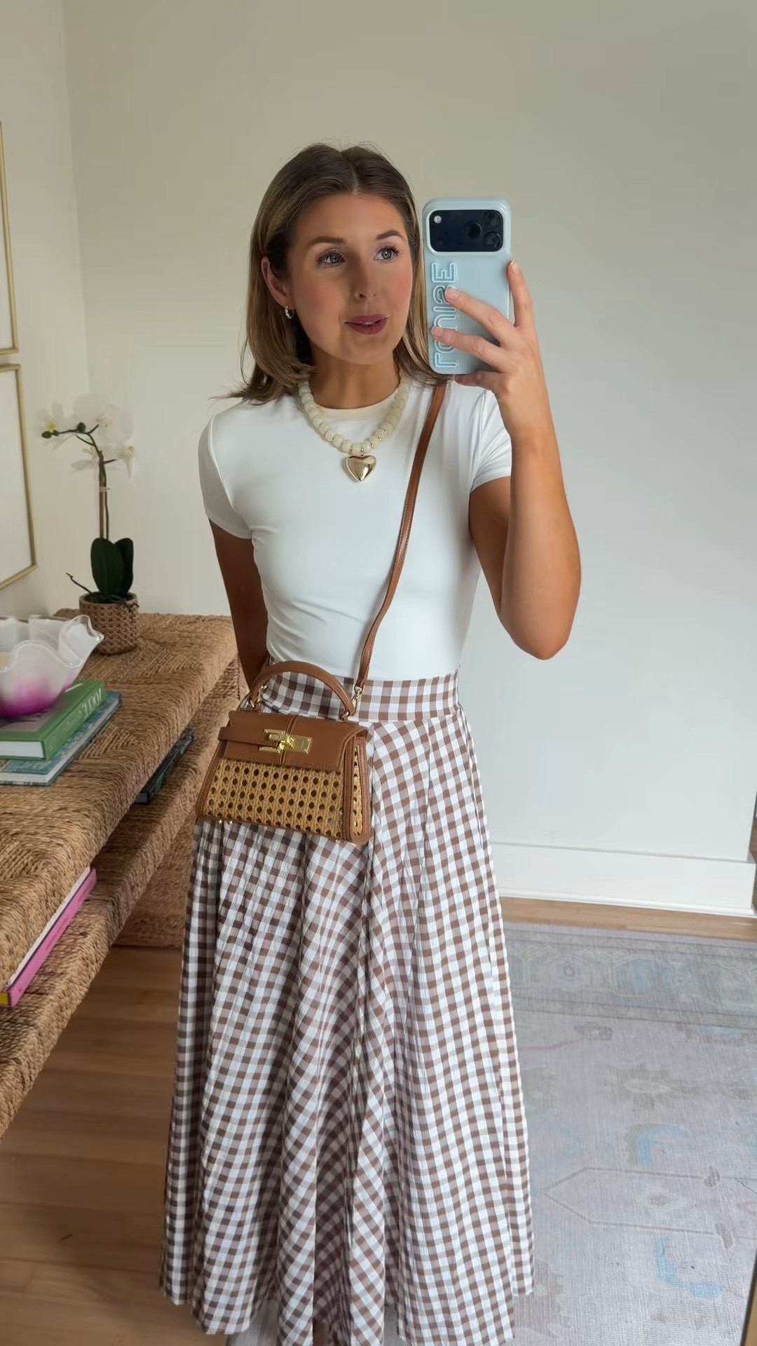 Comfy and affordable fall fit! Wearing a S in top and skirt