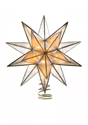 Kurt S. Adler 10-Light 15-Point Gold Sputnik Capiz Treetop | Belk