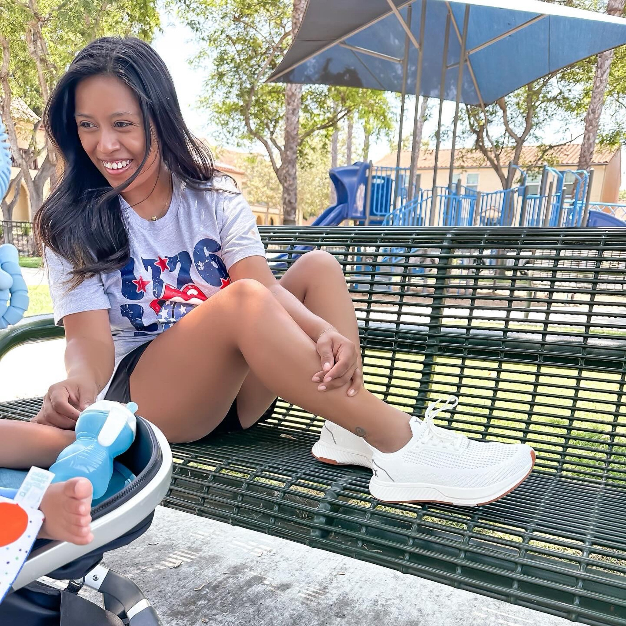 Making my way downtown, walking fast, faces past in my @flux_footwear sneakers 👏🏽😜 haha but for real I’ve been loving these sneakers I feel I’m officially in my mom era & they match with every outfit 👏🏽 

#LTKSeasonal #LTKShoeCrush #LTKStyleTip