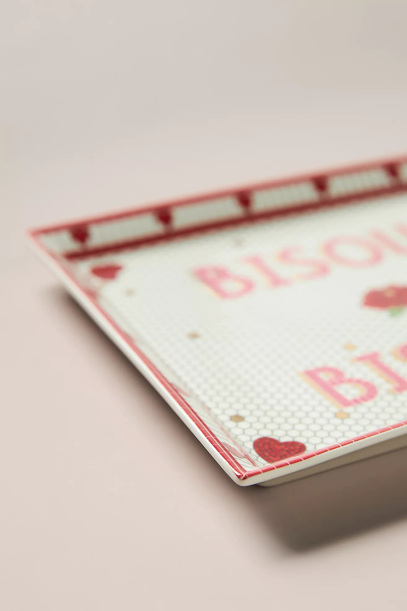 The Bistro Tile Stoneware Vanity Tray: Valentine's Edition | Anthropologie (US)