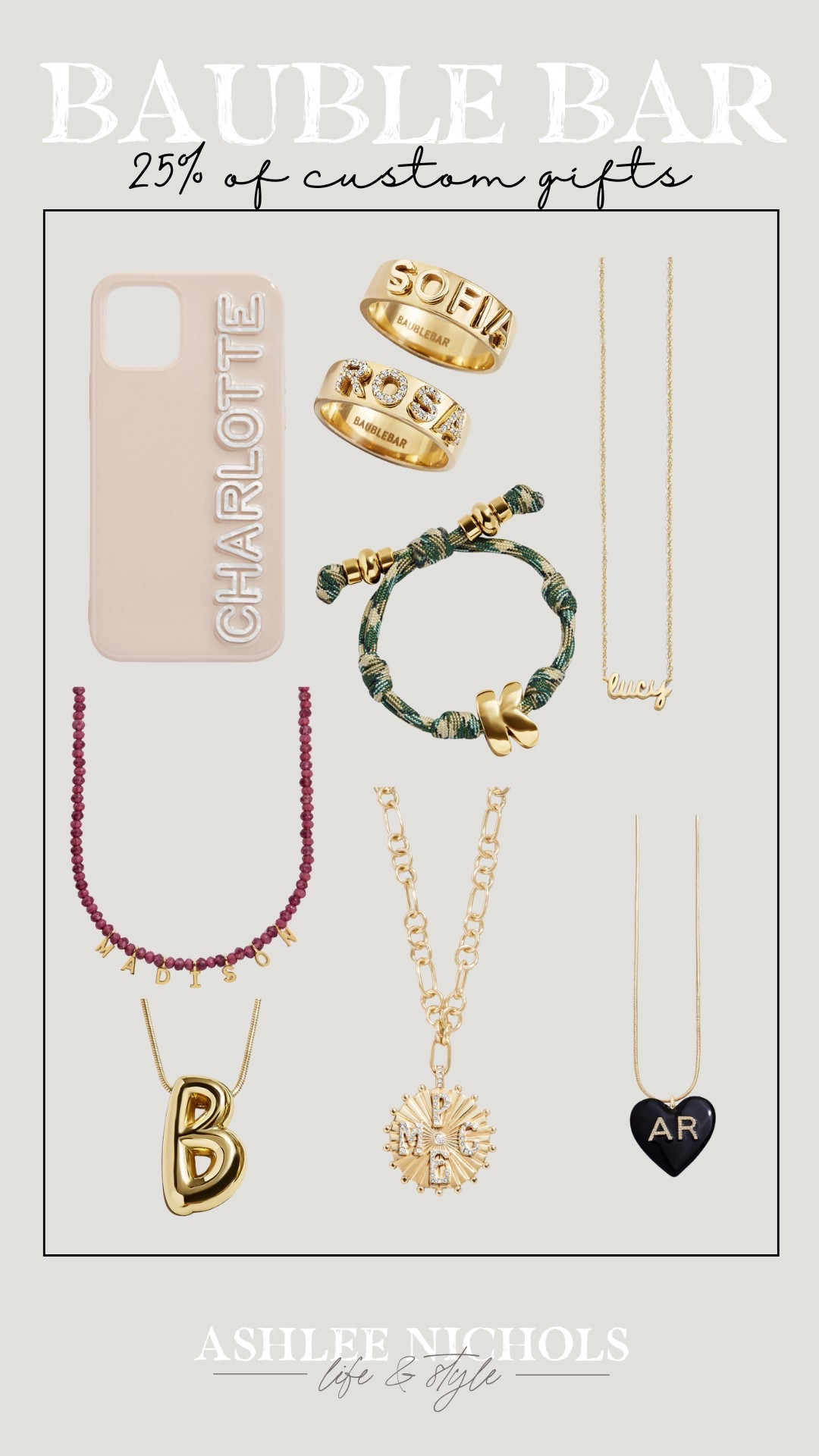 Custom gifts from Baublebar on sale 