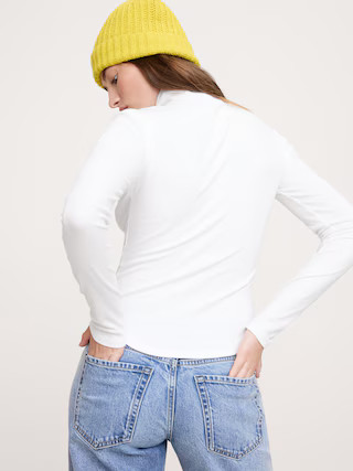 Ribbed Turtleneck T-Shirt | Banana Republic (US)