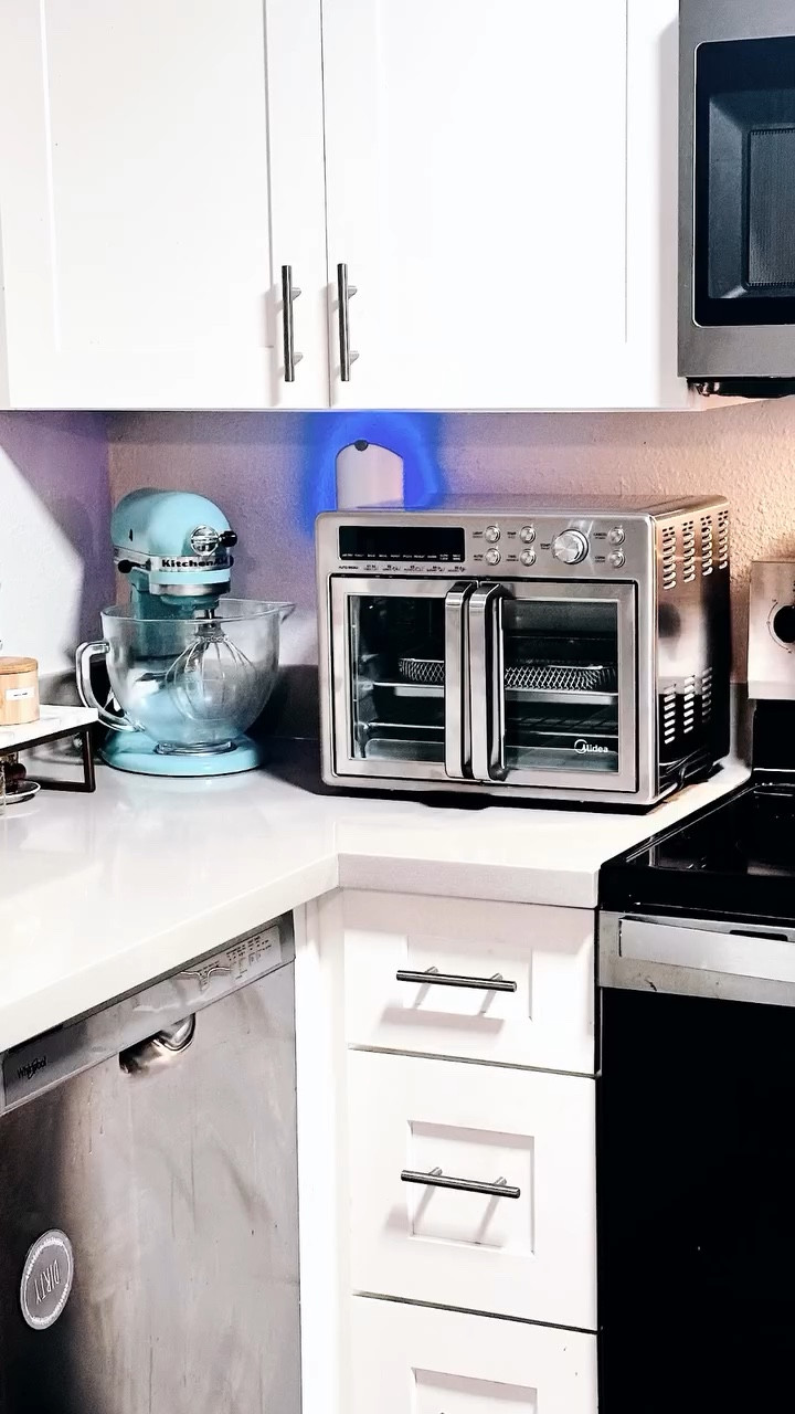 My all-in-one stainless steel French Door Toaster Oven, Air Fryer Combo is perfect for easy meal prep for busy families. 

It’s a 26.4 QT, Extra Large Air Fryer, Countertop Oven 10-in-1 Combo, 25% Faster Cooking and 90% Less Oil. 

It’s linked here on my LTK page 

Home improvement, kitchen island, small appliances, home updates 

#homeimprovement #kitchenupgrade #kitchencountertops #smallappliances #cornerofmyhome #aestheticedits #3