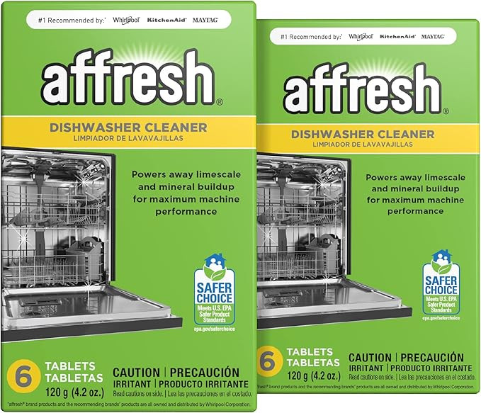 Affresh Dishwasher Cleaner, 12 Month Supply, Helps Remove Limescale and Odor-Causing Residue | Amazon (US)