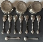Vintage Pewter Salt Cellars (Set of 3 with 9 Spoons) | eBay | eBay US