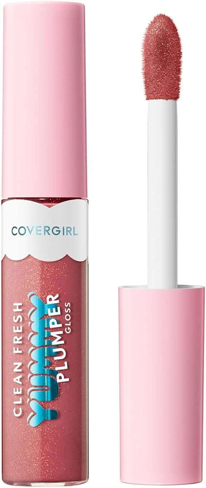 Covergirl Clean Fresh Yummy Plumper Lip Gloss, 860 Encourage-Mint, Shiny, Vegan Formula, Easy to ... | Amazon (US)
