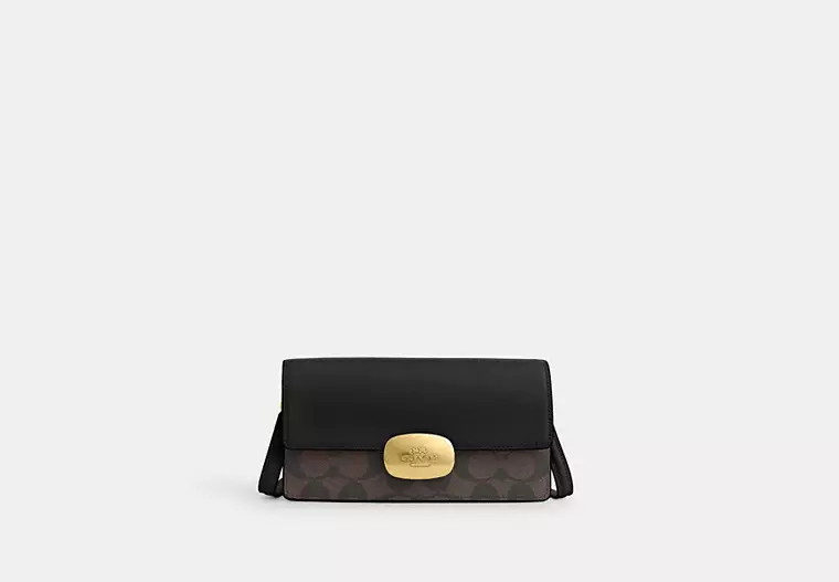 Eliza Small Flap Crossbody In Signature Canvas | Coach Outlet US