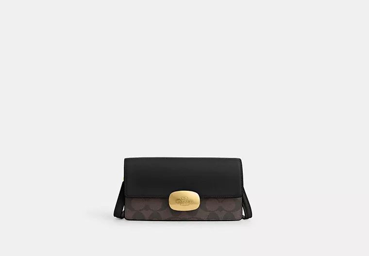 Eliza Small Flap Crossbody In Signature Canvas | Coach Outlet