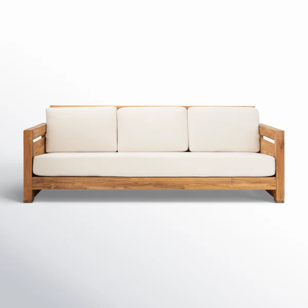 Baela 83.5'' Teak Outdoor Patio Sofa | Wayfair North America