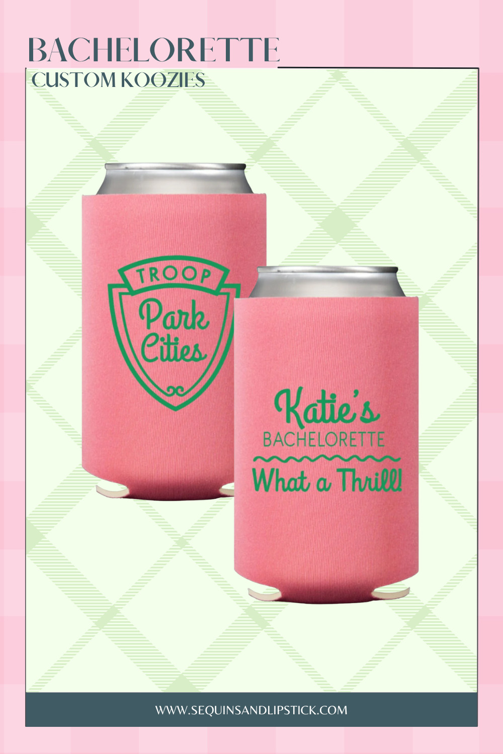 Design custom koozies for your bachelorette trip or girls weekend. Personalized names, cities, and themes make these a fun and functional party favor your group will love using throughout the celebration. 

 #LTKGiftGuide #LTKTravel #LTKWedding
