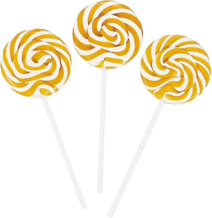 GOLD SWIRL LOLLIPOPS - 24 CANDY SUCKERS INDIVIDUALLY WRAPPED - LARGE 2 INCH POPS | Amazon (US)