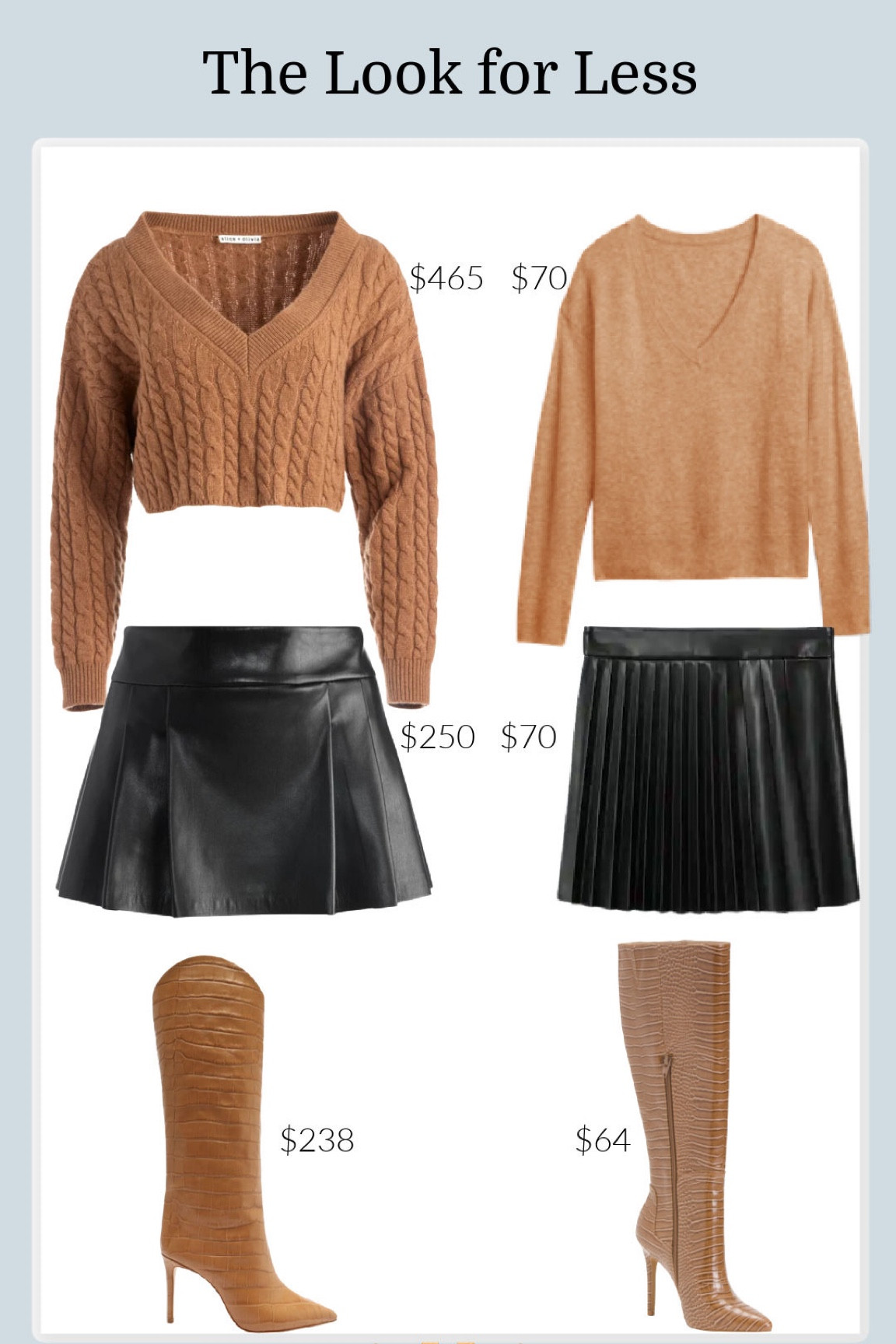 #falloutfit #falloutfits #boots #kneehighboots #tallboots #leatherskirt #pleatedskirt #fauxleather #fauxleatherskirt #skirt #fall #vnecksweater #target #newtarget #tjmaxxfinds

#LTKstyletip #LTKunder50 #LTKunder100