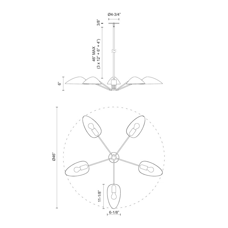Raelle 5 - Light Unique/Statement Pendant | Wayfair North America