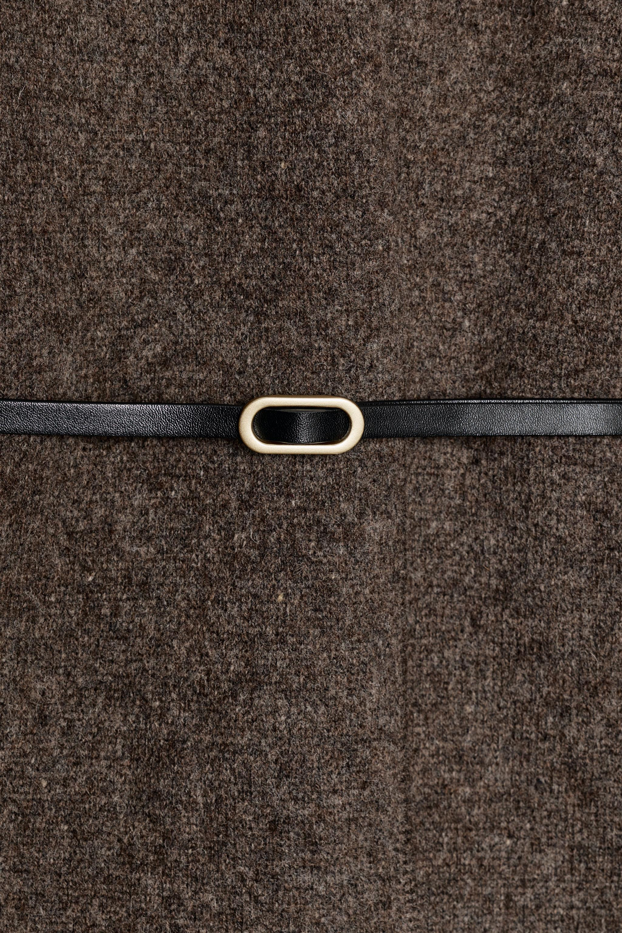 100% WOOL BELTED CARDIGAN | Zara UK