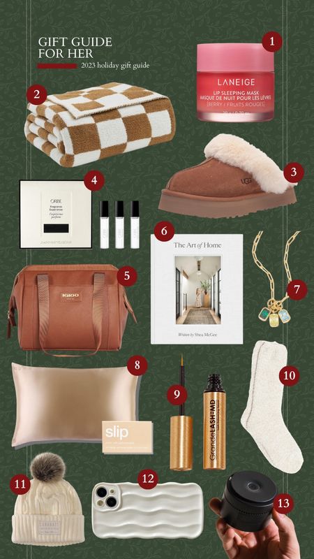 2023 Gift Guide, Gifts for her, Gifts for mom, Gifts for step-mom, gifts for grandma, gifts for best friend, Checkered Blanket, beauty gifts, ugg slippers, perfume sampler, coffee table book, pretty cooler, silk pillow case, lash serum, barefoot dreams, pom pom hat, carhartt hat

#LTKHoliday #LTKGiftGuide #LTKHolidaySale