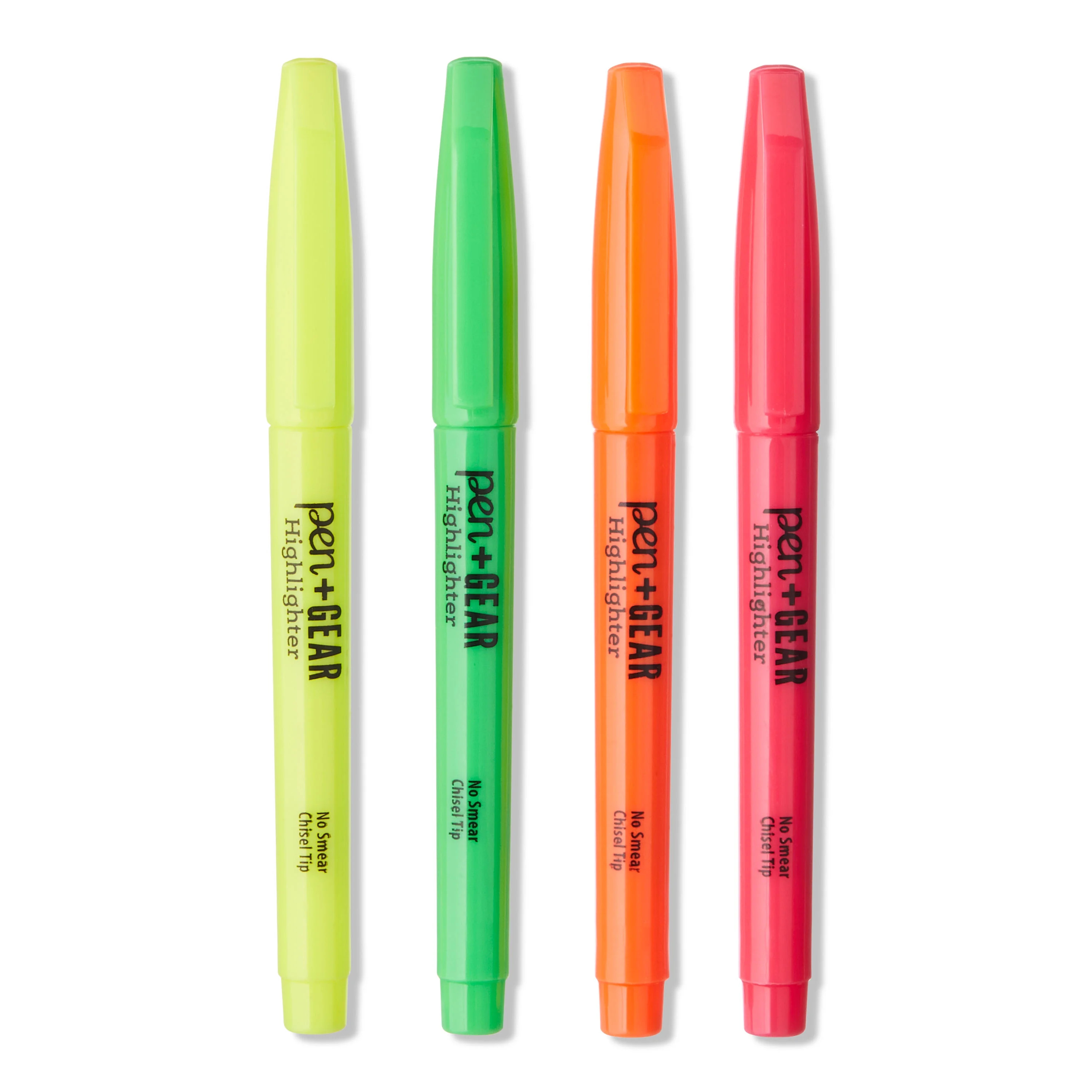 Pen+Gear Pocket Highlighters, Chisel Tip, Assorted Colors, 4 Count | Walmart (US)