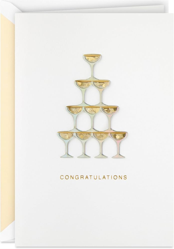 Hallmark Signature Wedding Card for Couple (Champagne Cheers) | Amazon (US)