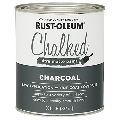 1 qt Rust-Oleum Brands 285144 Charcoal Chalked Ultra Matte Paint | Amazon (US)