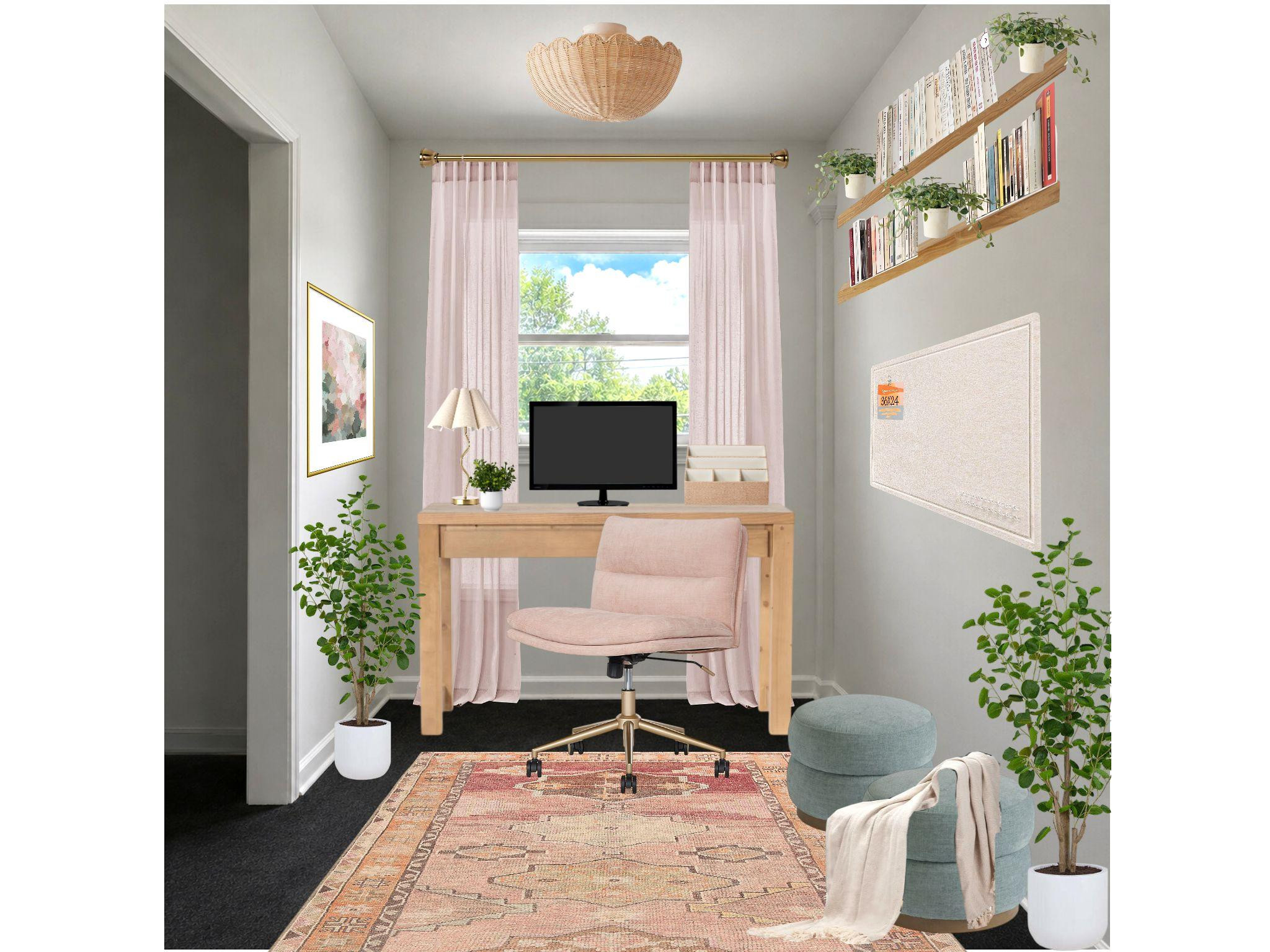 Saving this one for all the parents (and students)! 🤍 This cozy little workspace would be perfect for a teen’s homework area, a college dorm, or any small office that needs to feel both functional and beautiful. From the soft blush accents to the warm wood tones and clever storage, every piece makes the most of a small space.

✨ And if you’re getting ready for move-in season, we’re now offering custom dorm room design services to help create a space that’s organized, stylish, and feels like home.

#LTKHome #DormDecor #DormRoomInspo #HomeworkStation #StudySpace #SmallSpaceDesign #HomeOffice #CollegeDecor

 

 #LTKHome #LTKKids