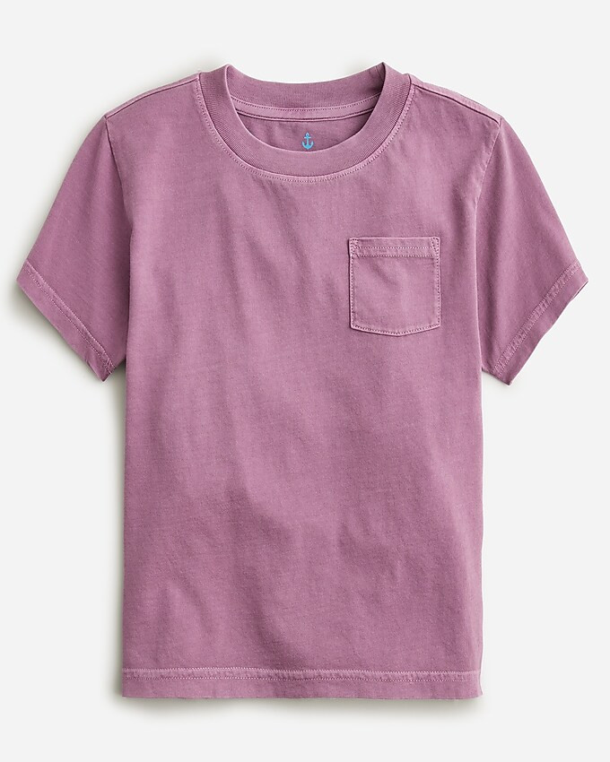 Kids' new garment-dyed pocket T-shirt | J. Crew US