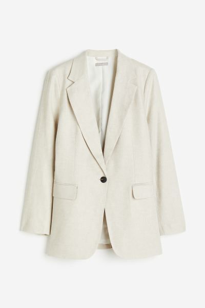 Linen-blend Blazer | H&M (US + CA)