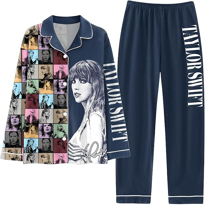 Womens Pajama Set Soft Long Sleeve Pajamas & Long Pants Warm Button-up Sleepwear Lounge Pjs Set f... | Amazon (US)