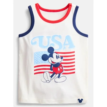 Disney Toddler Boys Mickey USA Graphic Tank Top, Sizes 12M-5T | Walmart (US)