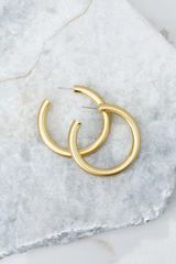 For Good Measure Gold Hoop Earrings | Red Dress 