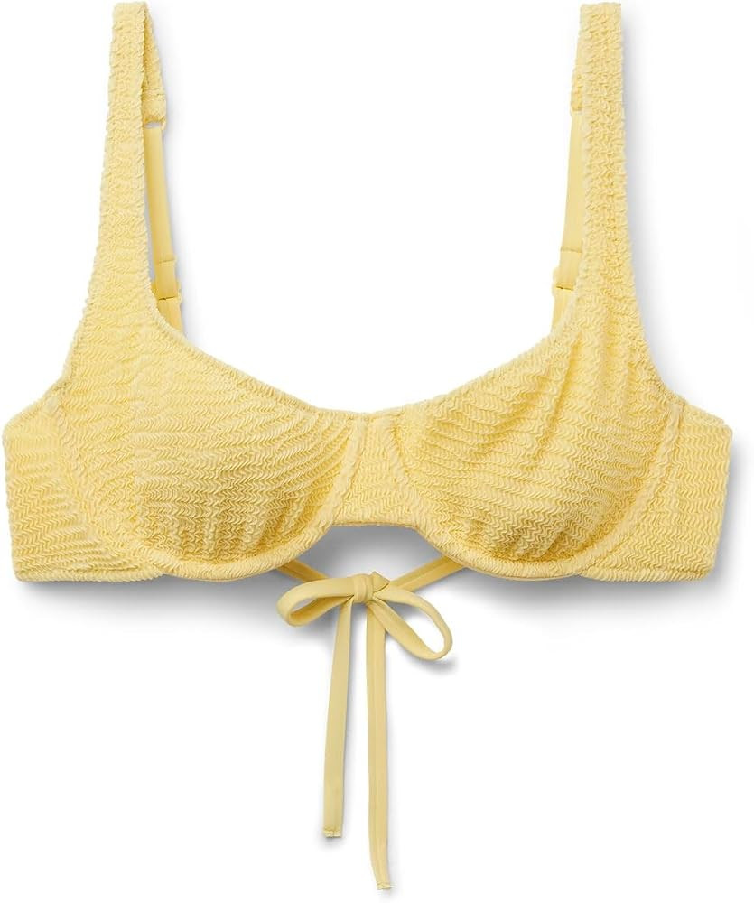 CALZEDONIA Woman's Balconette Swimsuit Top Crinkle Waves | Amazon (US)