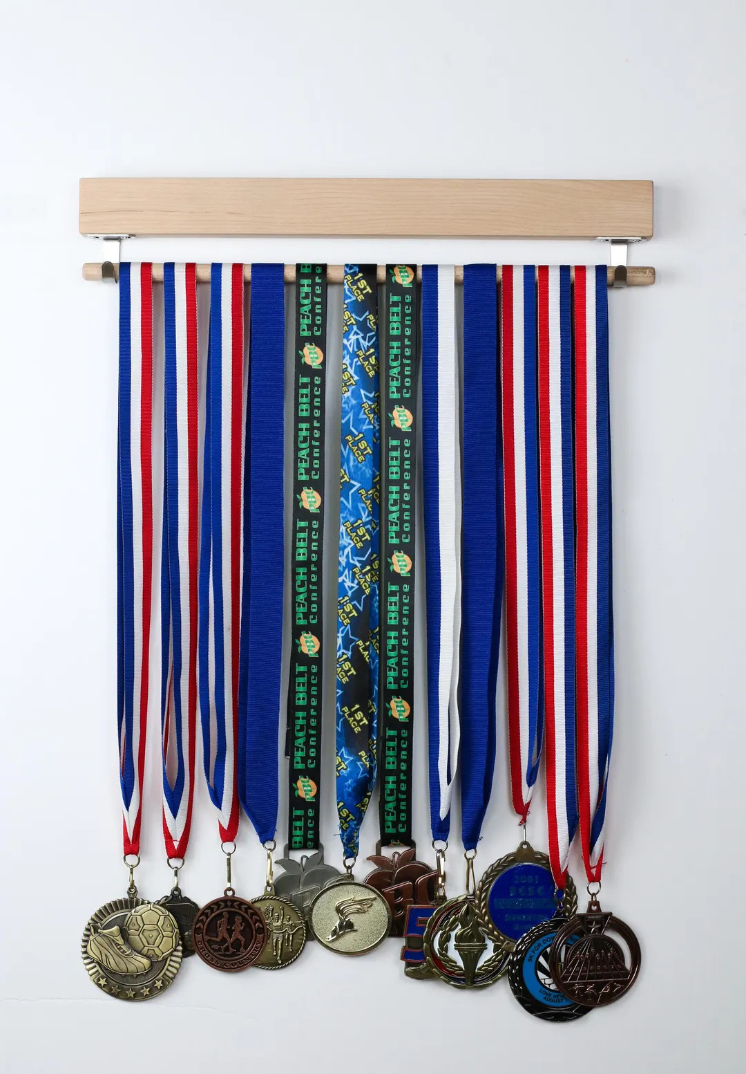 Handmade Natural Wood Medal Hanger: Sports Award Display Rack | Etsy (US)
