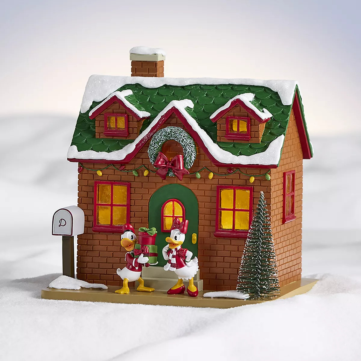 Disney's Donald & Daisy Duck LED Holday Home Village Accessory Table Decor by St. Nicholas Square... | Kohl's