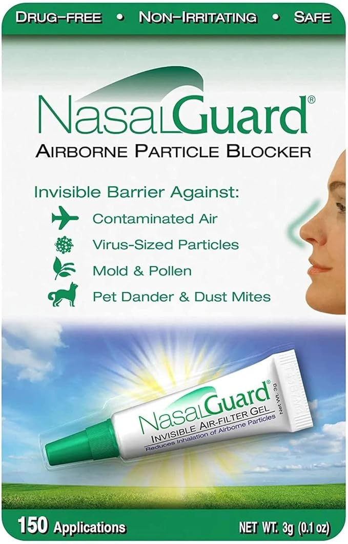 NASALGUARD Allergy Relief and Allergen Blocker Nasal Gel - Drug-Free and Proven Safe for Pollen A... | Amazon (US)