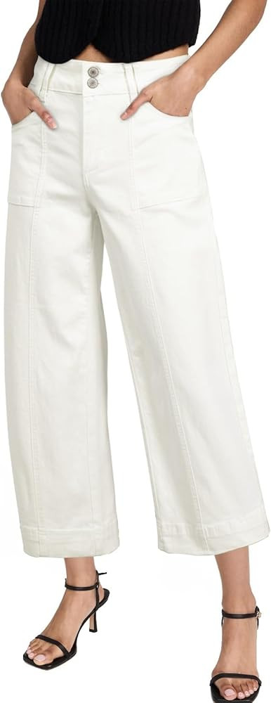 Astylish Womens High Waisted Wide Leg Jeans Cropped Straight Leg Denim Pants | Amazon (US)