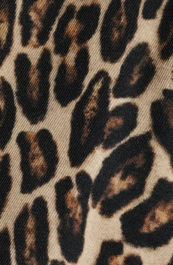 Theory Leopard Print Wool Blend Trench Coat | Nordstrom | Nordstrom