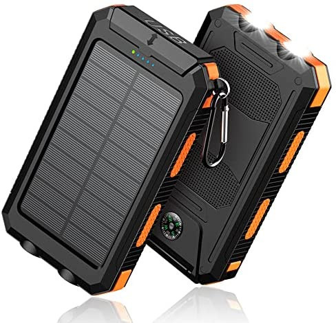 Solar-Charger-Power-Bank - 36800mAh Portable Charger,QC3.0 Fast Charger Dual USB Port Built-in Le... | Amazon (US)