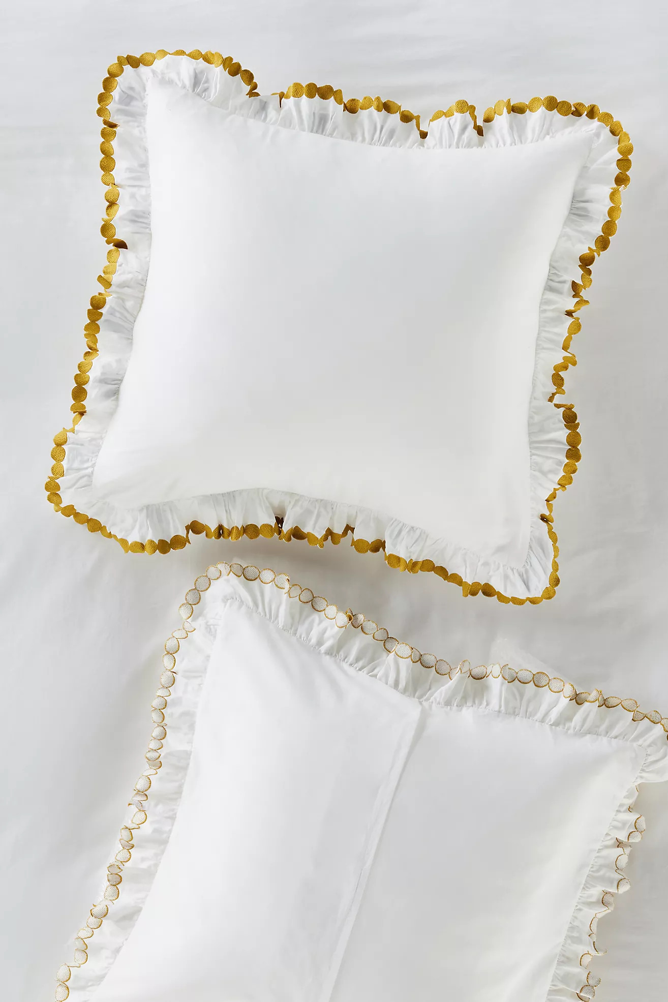 Maeve Liet Cotton Sateen Embroidered Euro Sham | Anthropologie (US)