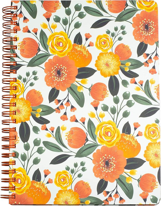 Steel Mill & Co Cute Mini Spiral Notebook, 8.25" x 6.25" Journal with Durable Hardcover and 160 L... | Amazon (US)