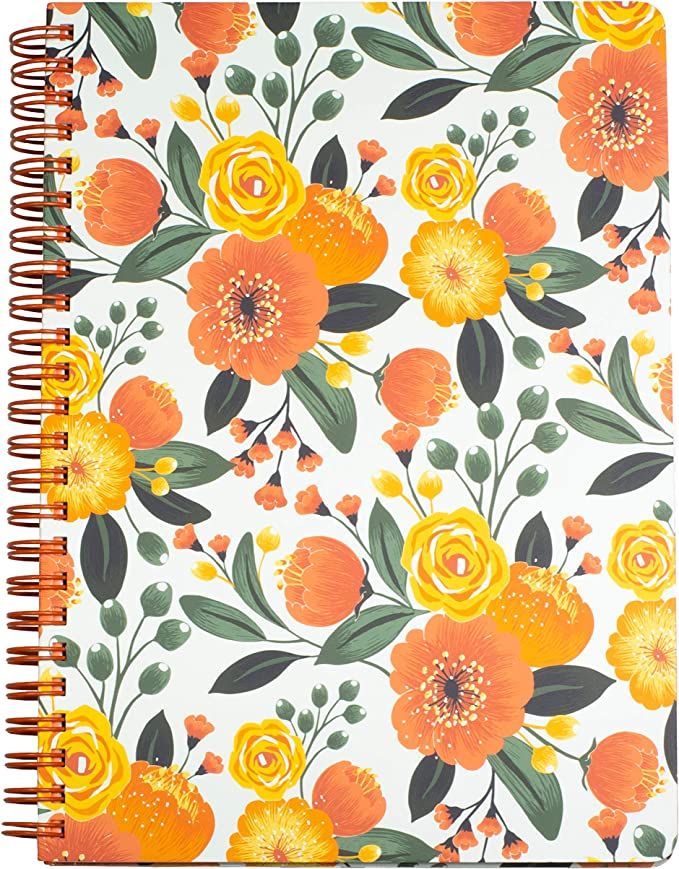 Steel Mill & Co Cute Mini Spiral Notebook, 8.25" x 6.25" Journal with Durable Hardcover and 160 L... | Amazon (US)
