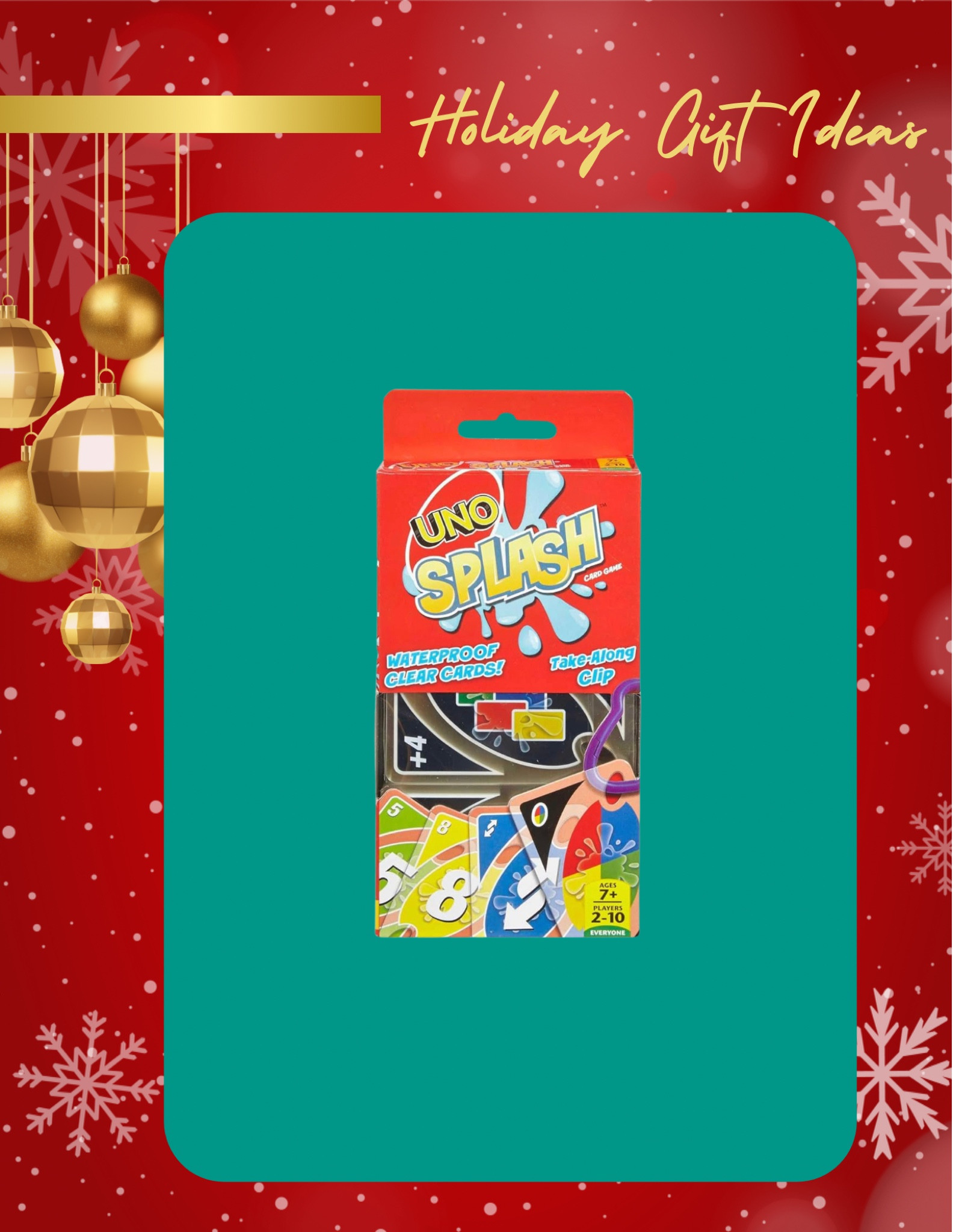 Stocking stuffer
Amazon find
Waterproof uno cards
Travel games


#LTKsalealert #LTKGiftGuide #LTKtravel