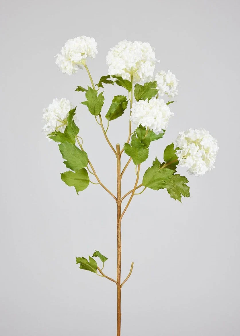 Snowball Flowers in White | Best Faux Botanicals at Afloral.com | Afloral