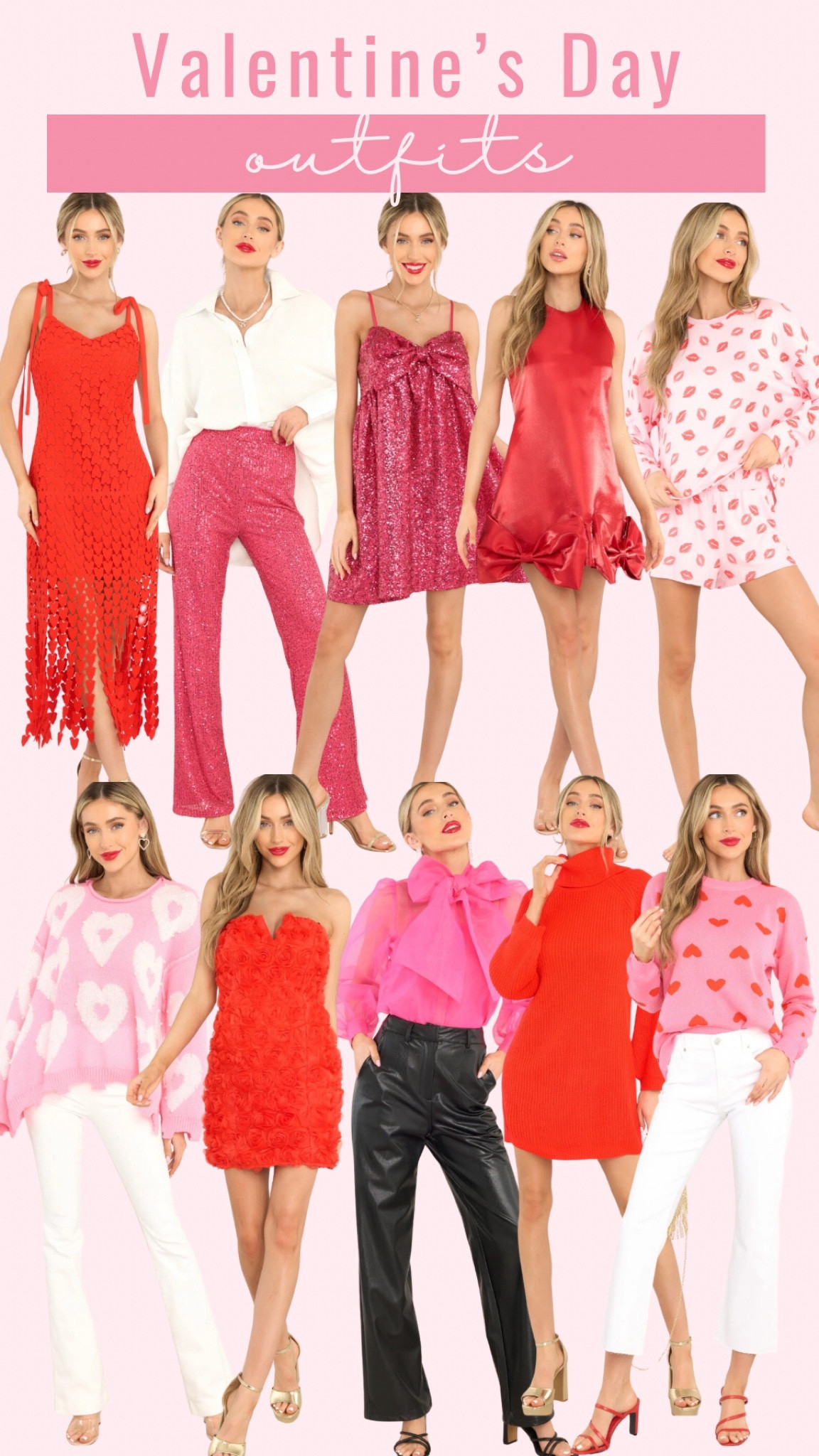 Valentine’s Day collection drop! 🩷🫶🏼🎀🌸💄❤️

Valentine’s Day style, Valentine’s Day outfit, vday style, vday look, vday outfit, pink outfit, red outfit, date night style, pink and red, girly style, satin top, heart sweater, women’s blouse, heart dress, turtleneck sweater dresss 

#LTKparties #LTKSeasonal #LTKstyletip
