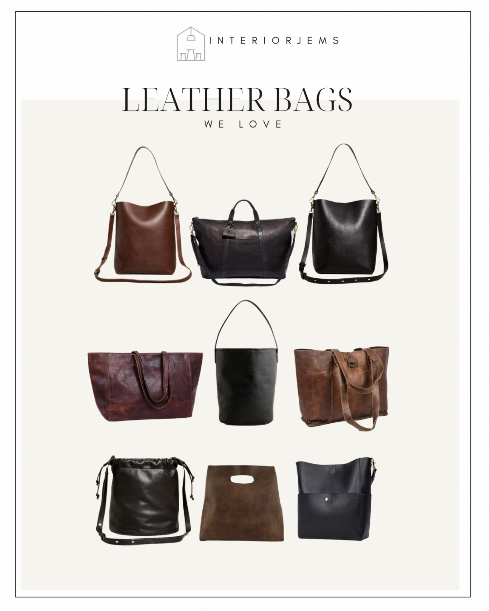 Antonio Valeria Ava Leather Tote/Top Handle Shoulder Bag