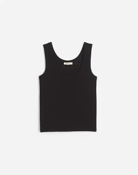 (Re)generative Cotton Ribbed Scoopneck Tank | Madewell | Madewell