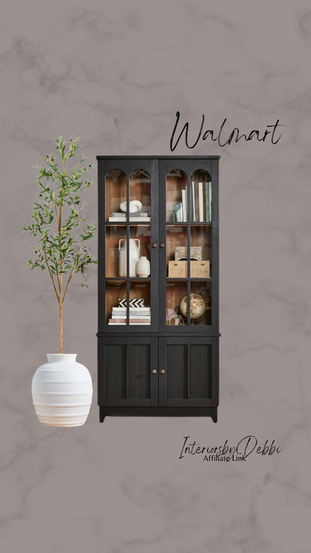 Walmart Finds
Display cabinet, faux olive tree, white pot, 

transitional home, modern decor, amazon find, amazon home, target home decor, mcgee and co, studio mcgee, amazon must have, pottery. barn, Walmart finds, affordable decor, home styling, budget friendly, accessories, neutral decor, home finds, new arrival, coming soon, sale alert, high end look for less, Amazon favorites, Target finds, cozy, modern, earthy, transitional, luxe, romantic, home decor, budget friendly deco #walmart

#LTKSeasonal #LTKHome